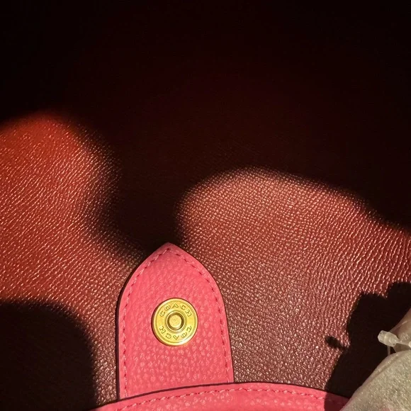 NWT - COACH Polished Pebble Leather Day Tote Petunia One Size - Picture 10 of 11